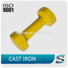 cast iron color vinyl dumbbells